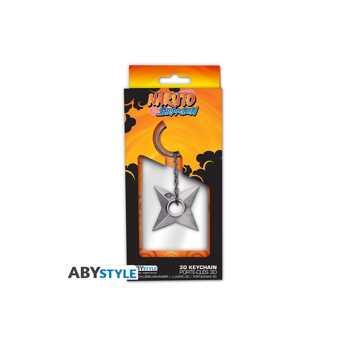 ABYstyle NARUTO SHIPPUDEN - 3D-Schlüsselanhänger "Shuriken Konoha"