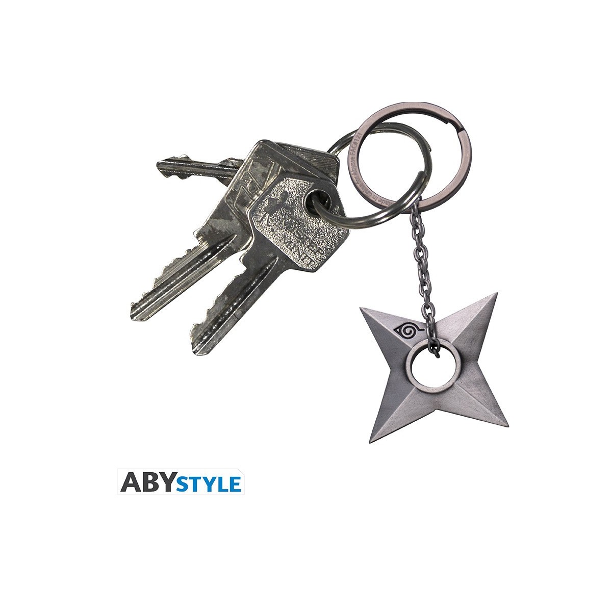 ABYstyle NARUTO SHIPPUDEN - 3D-Schlüsselanhänger "Shuriken Konoha"