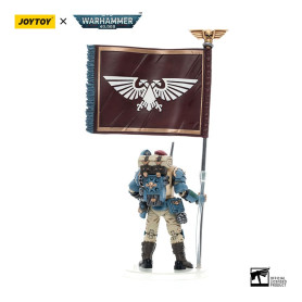 JoyToy Space Marines - Astra Militarum Tempestus - Scions Squad 55Th Kappic Eagles Banner Bearer 1/18 - Warhammer 40K