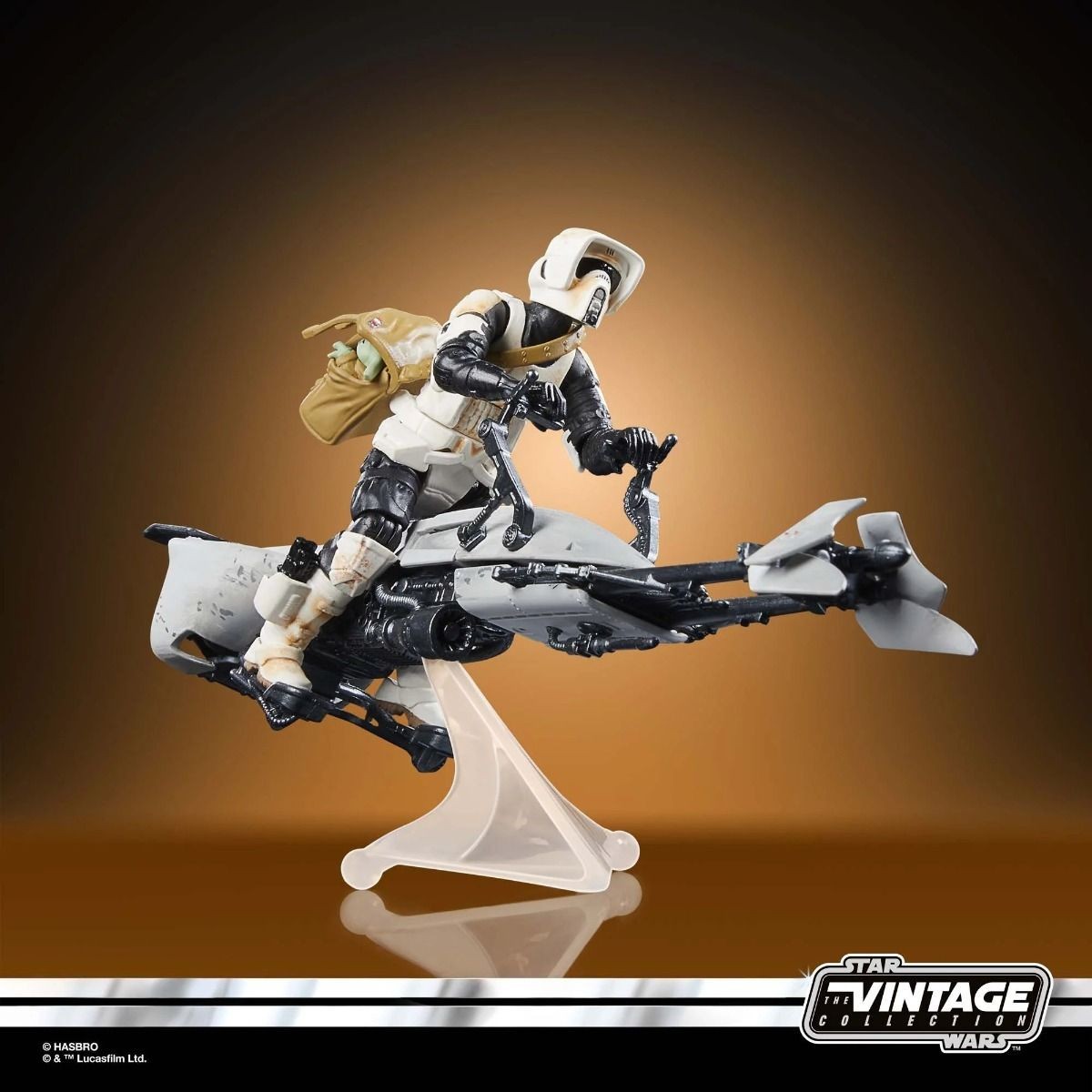 Hasbro - Star Wars The Vintage Collection - Speeder Bike, Scout Trooper & Grogu - The Mandalorian