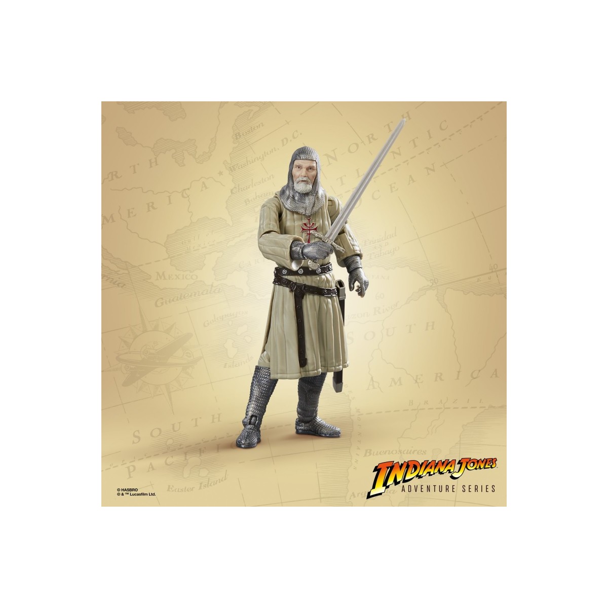 Hasbro - Grail Knight - Indiana Jones Adventure Series: Indiana Jones und der letzte Kreuzzug 1/12