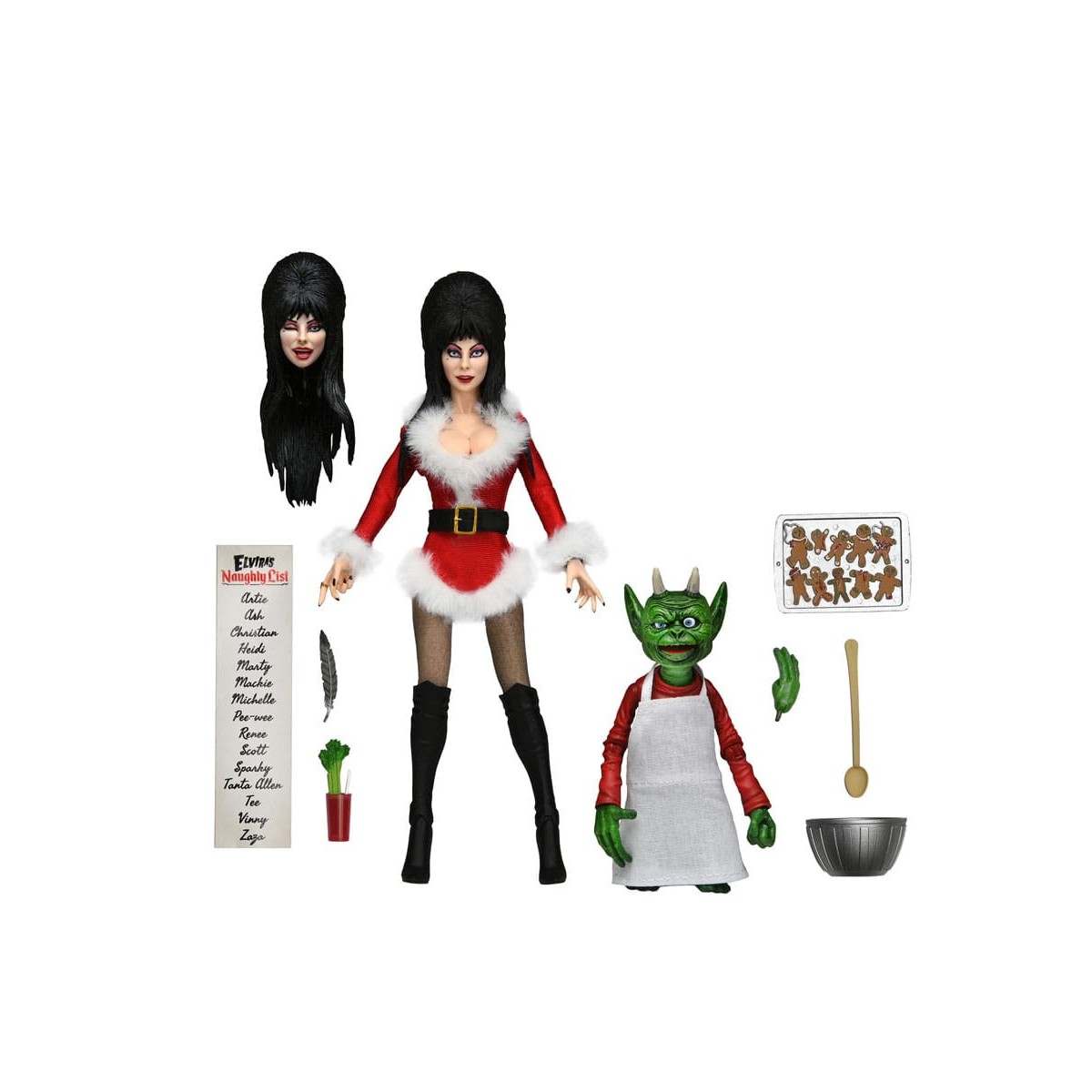 Neca - Elvira Mistress of the Dark - Very Scary Xmas Elvira Retro Cloth