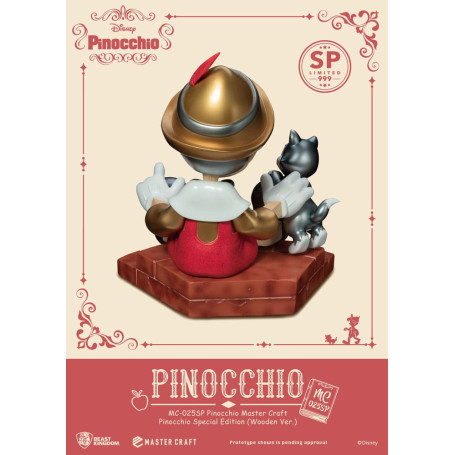 Beast Kingdom Disney - Master Craft Pinocchio Wooden Ver. Sonderausgabe