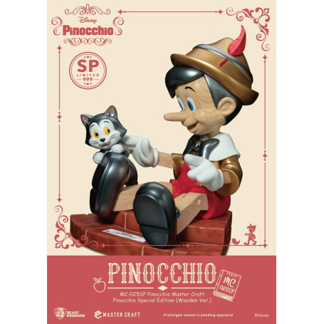 Beast Kingdom Disney - Master Craft Pinocchio Wooden Ver. Sonderausgabe