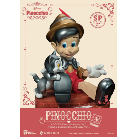 Beast Kingdom Disney - Master Craft Pinocchio Wooden Ver. Sonderausgabe