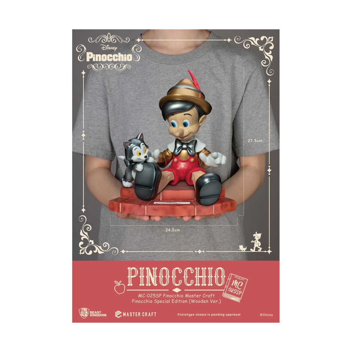 Beast Kingdom Disney - Master Craft Pinocchio Wooden Ver. Sonderausgabe