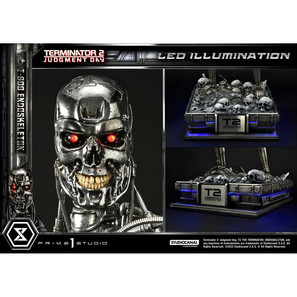 Prime 1 - Terminator 2 Judgment Day - T800 Endoskeleton Deluxe Version Statue 1/3
