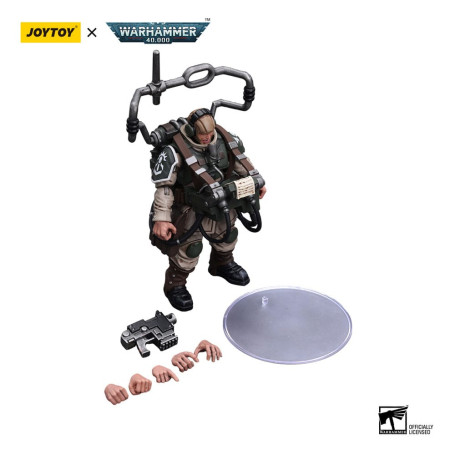 JoyToy Space Marines - Astra Militarum - Astra Militarum Cadian Command Squad Veteran with Master Vox 1/18 - Warhammer 40K