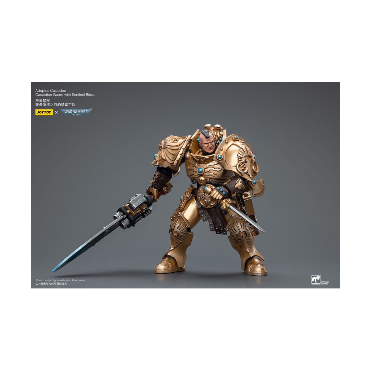 JoyToy Space Marines - Adeptus Custodes Custodian Guard with Sentinel Blade 1/18