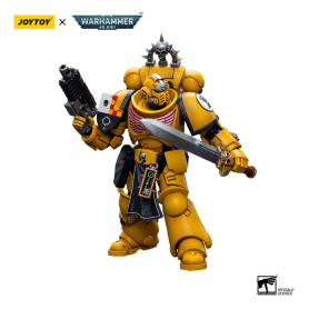 JoyToy Space Marines - Imperial Fists - Lieutenant with Power Sword 1/18 - Warhammer 40K