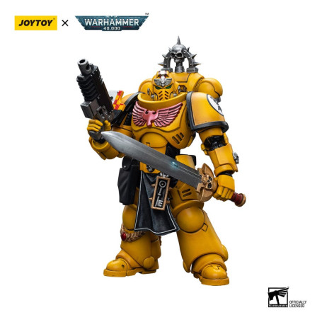 JoyToy Space Marines - Imperial Fists - Lieutenant with Power Sword 1/18 - Warhammer 40K