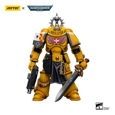 JoyToy Space Marines - Imperial Fists - Lieutenant with Power Sword 1/18 - Warhammer 40K