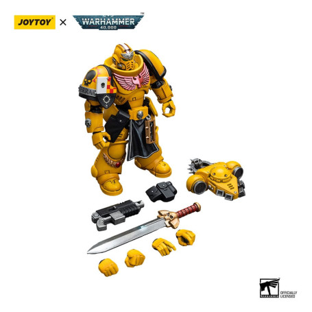 JoyToy Space Marines - Imperial Fists - Lieutenant with Power Sword 1/18 - Warhammer 40K