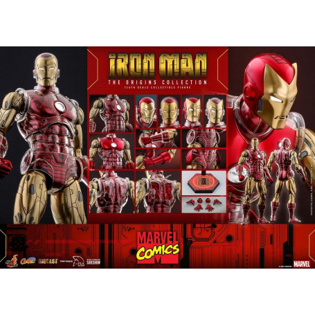 Hot toys - Iron Man - Marvel The Origins Collection Comic Figurine 1/6