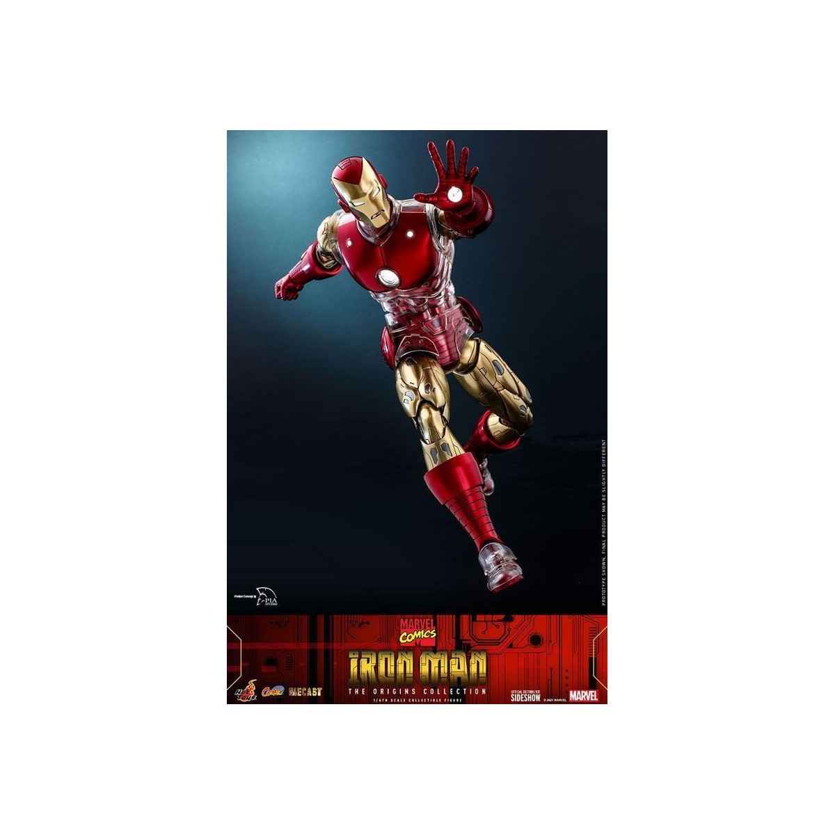 Hot toys - Iron Man - Marvel The Origins Collection Comic Figurine 1/6
