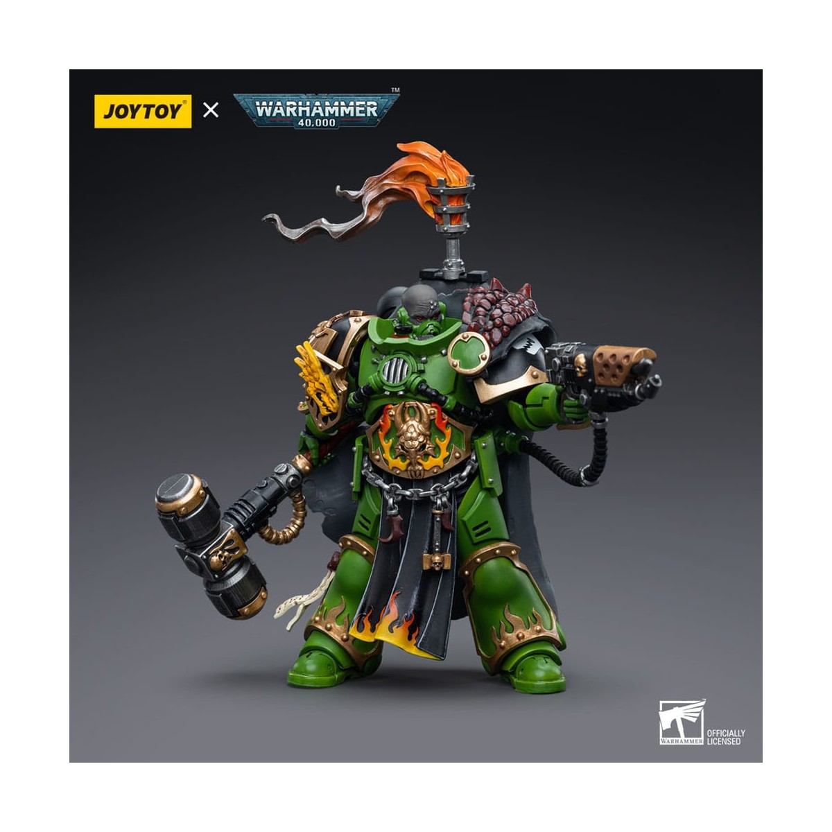 JoyToy Space Marines - Salamanders - Captain Adrax Agatone 1/18 - Warhammer 40K