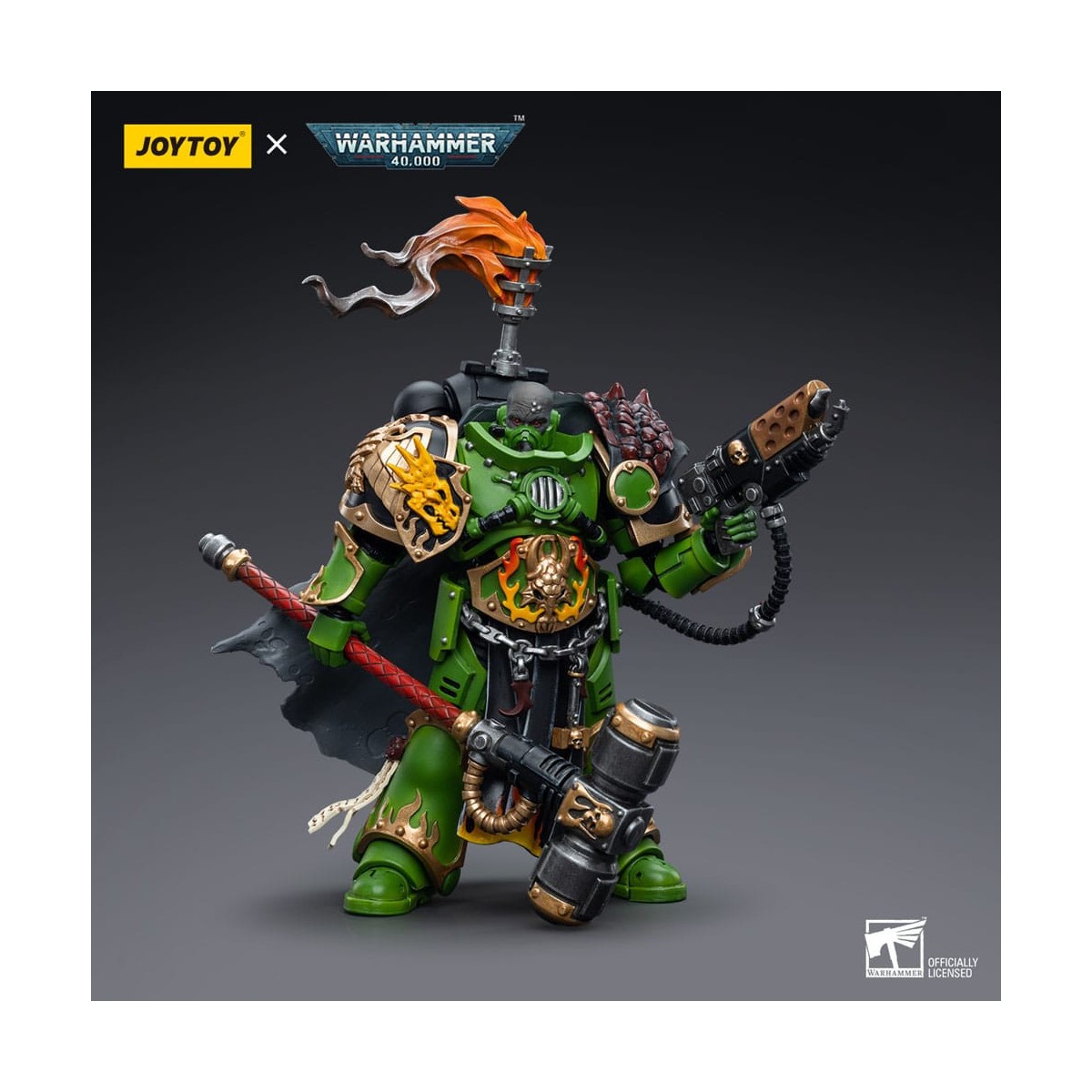 JoyToy Space Marines - Salamanders - Captain Adrax Agatone 1/18 - Warhammer 40K