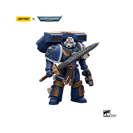 JoyToy Space Marines - Ultramarines - Vanguard Veteran Sergent 1/18 - Warhammer 40K