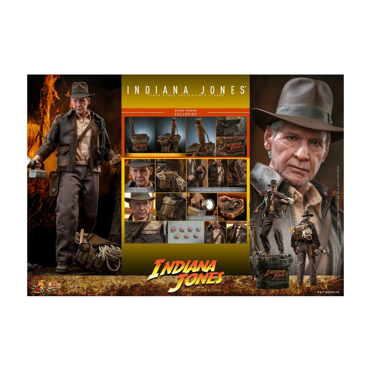 Hot Toys - Indiana Jones and the Dial of Destiny - Indiana Jones Deluxe Version 1:6