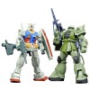 Bandai - Gunpla - Gundam 1/144 HG - Gunpla Starter Set RX-78-2 und MS-06F Zaku II - Mobile Suit Gundam