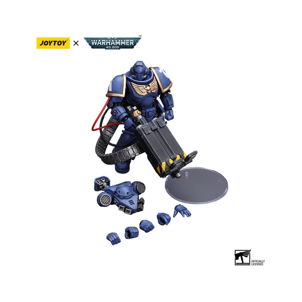 JoyToy Space Marines - Ultramarines - Desolation Marine with Castellan Launcher (Superkrak) 1/18