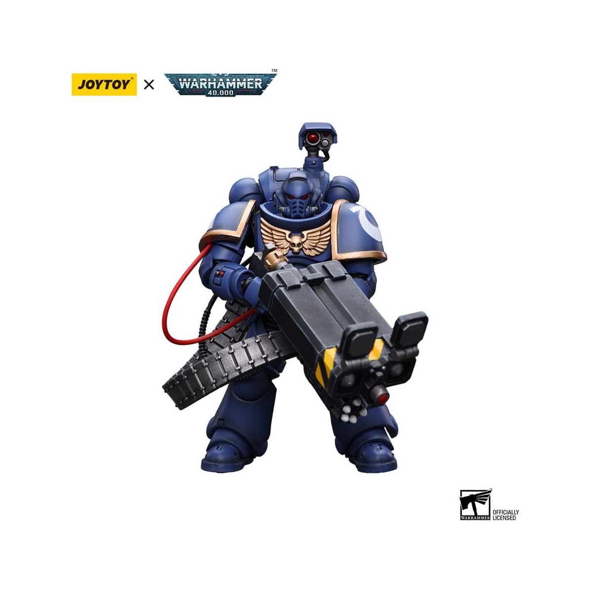 JoyToy Space Marines - Ultramarines - Desolation Marine with Castellan Launcher (Superkrak) 1/18