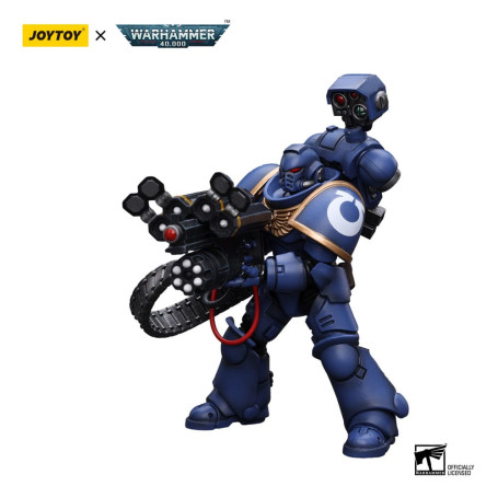 JoyToy Space Marines - Ultramarines - Desolation Marine with Castellan Launcher (Superfrag) 1/18