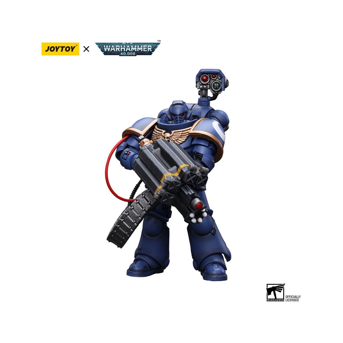 JoyToy Space Marines - Ultramarines - Desolation Marine with Castellan Launcher (Superfrag) 1/18