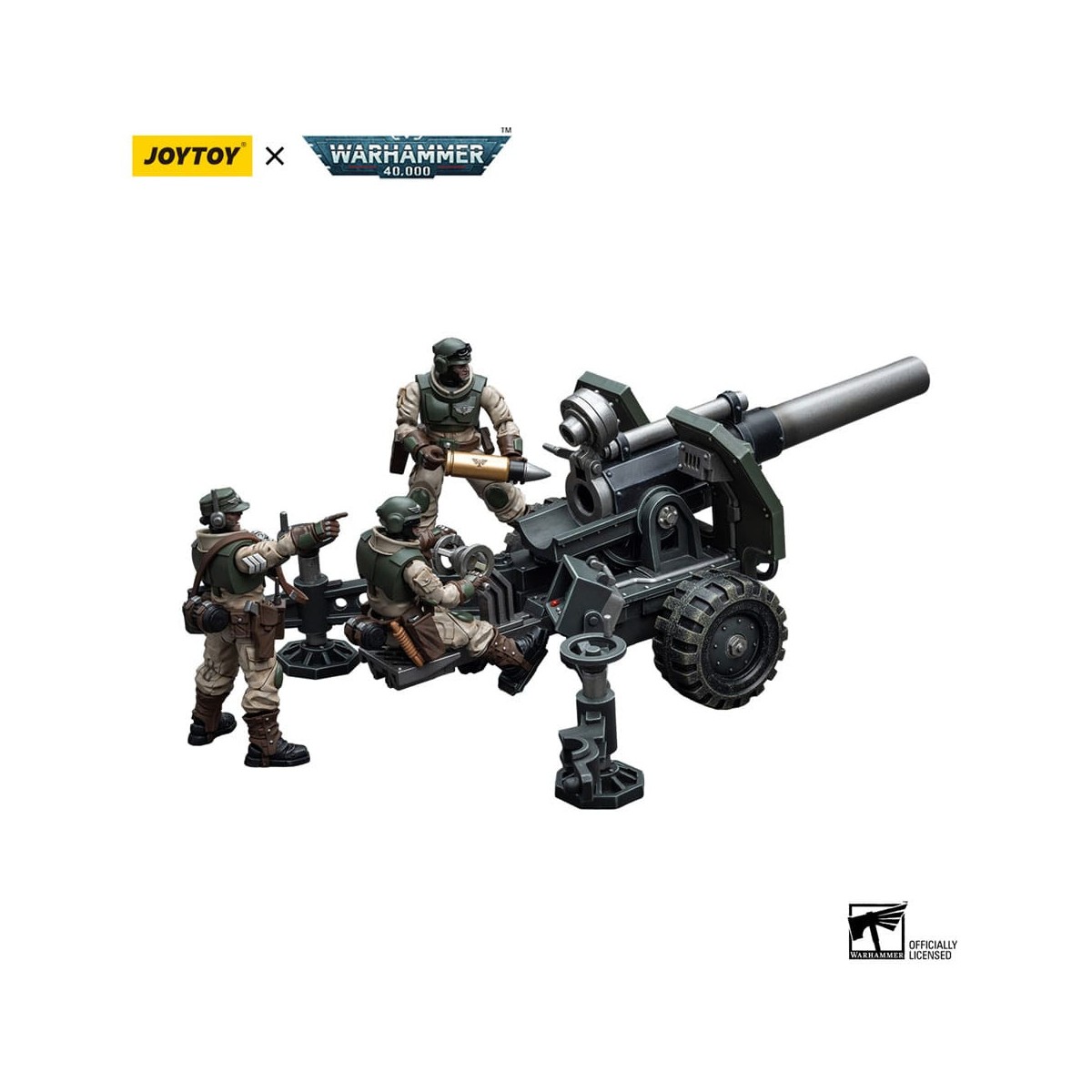 JoyToy Space Marines - Astra Militarum - Ordnance Team with Bombast Field Gun 1/18 - Warhammer 40K