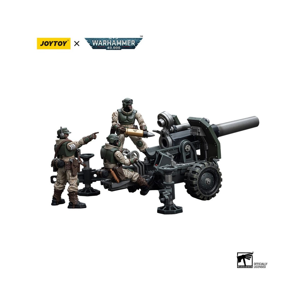 JoyToy Space Marines - Astra Militarum - Ordnance Team with Bombast Field Gun 1/18 - Warhammer 40K