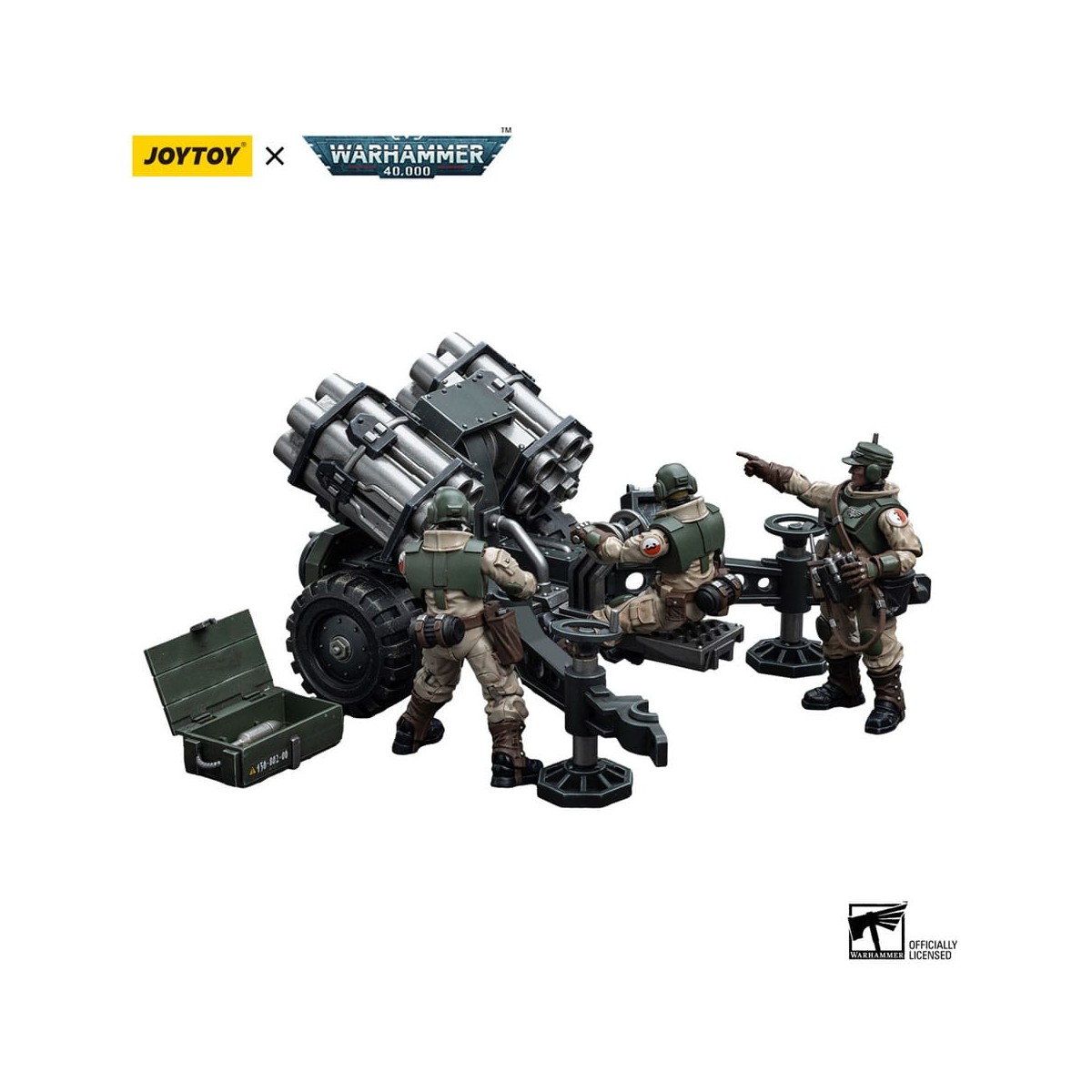 JoyToy Space Marines - Astra Militarum - Ordnance Team with Bombast Field Gun 1/18 - Warhammer 40K