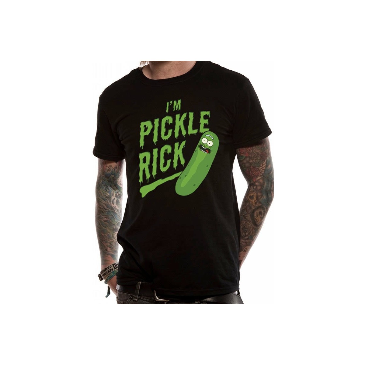 Rick et Morty T-shirt Rick Cornichon M