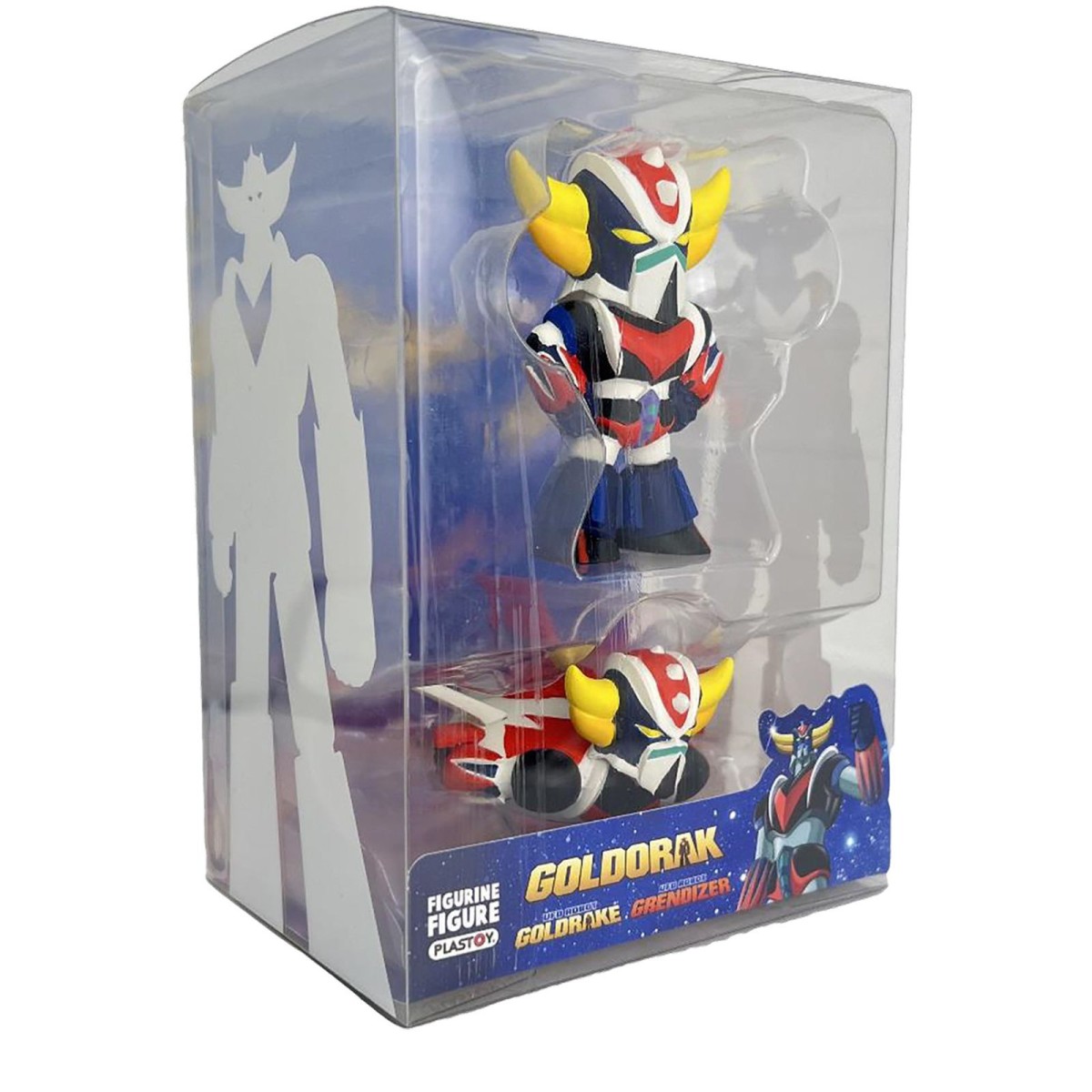 Plastoy - GOLDORAK - Untertasse und Goldorak - Spazer & Grendizer Standing Set