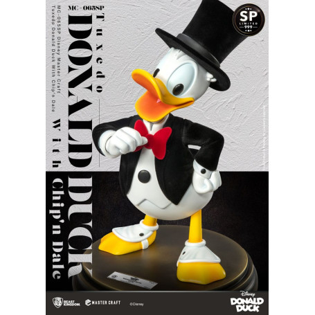 Beast Kingdom Disney 100th - Master Craft - Tuxedo Donald Duck with Ship & Dale Special Edition Statue - Tic & Tac