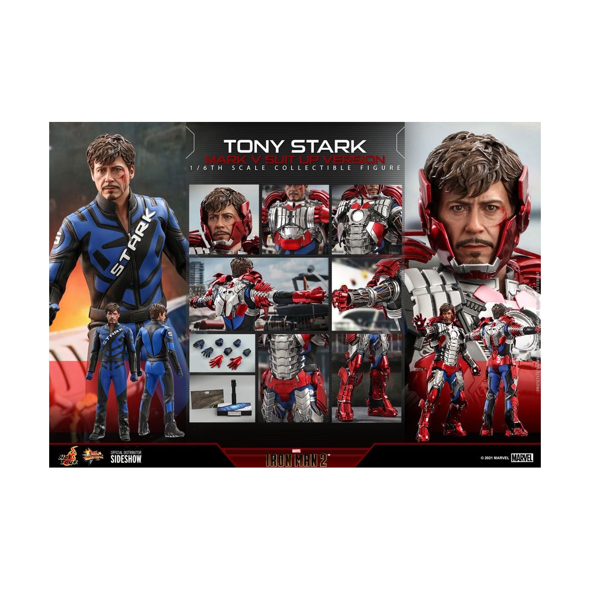 Hot Toys Iron Man 2 - Mark V Suit Up 1/6