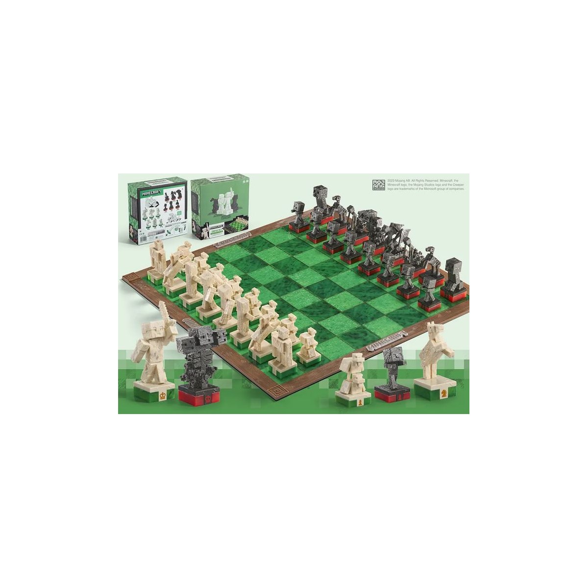 Noble Collection - Schachspiel Oberflächenhelden VS Monster - Minecraft