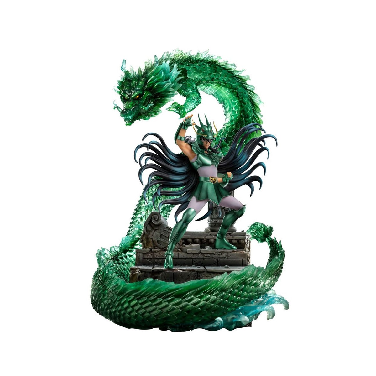 Iron Studios - Saint Seiya - Dragon Shiryu Deluxe Art Scale 1/10 - Die Ritter des Zodiak Hyoga des Schwans