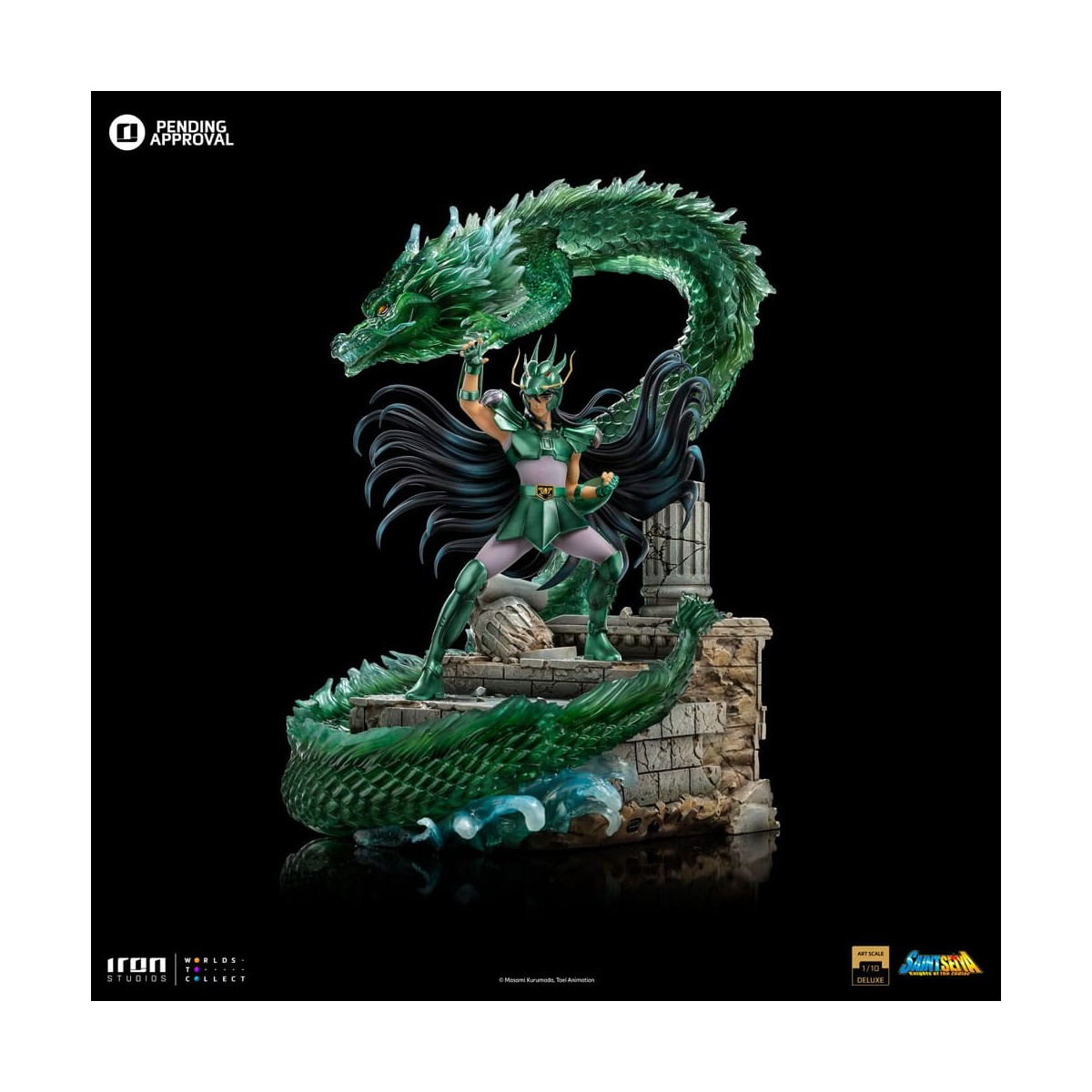 Iron Studios - Saint Seiya - Dragon Shiryu Deluxe Art Scale 1/10 - Die Ritter des Zodiak Hyoga des Schwans