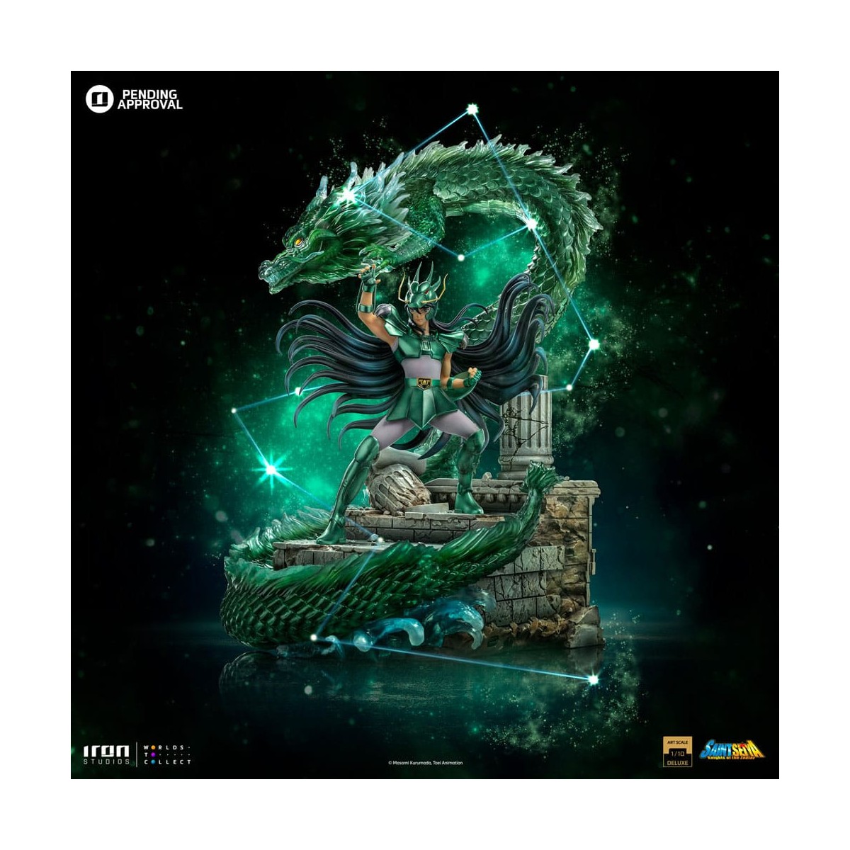 Iron Studios - Saint Seiya - Dragon Shiryu Deluxe Art Scale 1/10 - Die Ritter des Zodiak Hyoga des Schwans