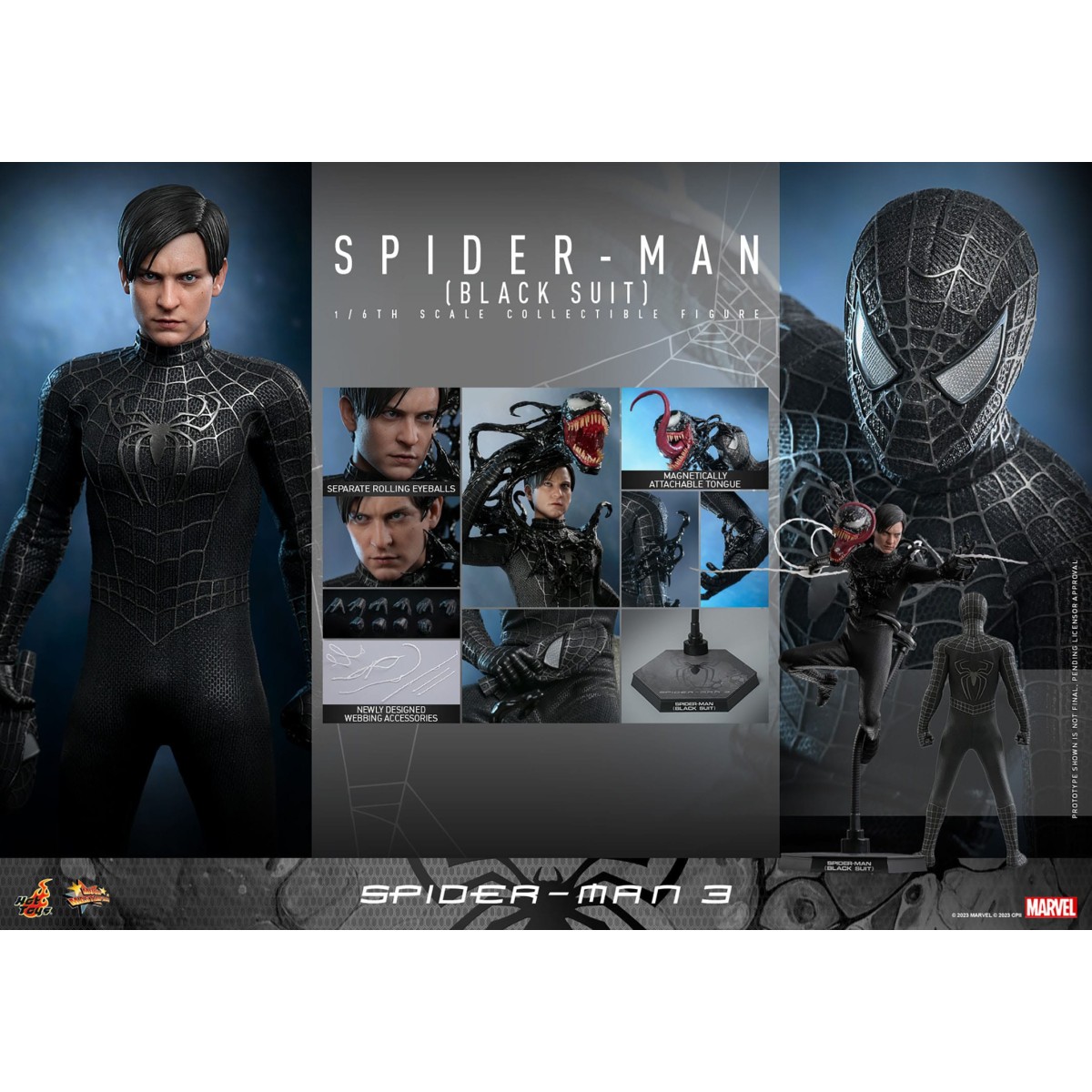 Hot Toys Marvel Spider-Man 2 - Peter Parker Black Suit - Video Game Masterpiece 1/6