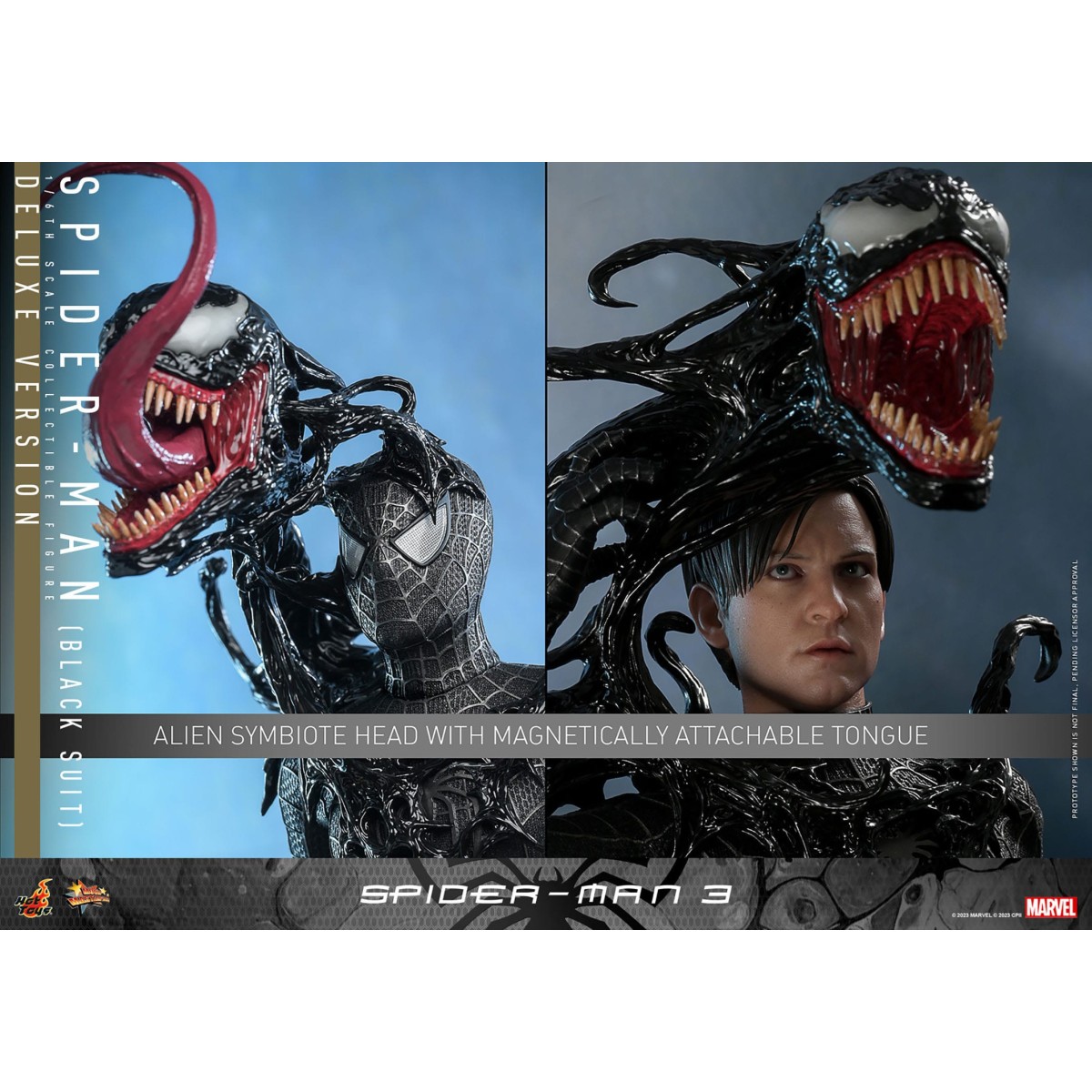 Hot Toys Marvel Spider-Man 3 - Spider man Black Suit Deluxe