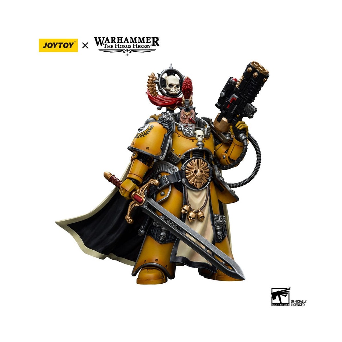 JoyToy Space Marines - Imperial Fists - Legion Praetor with Power Sword - 1/18 - Warhammer The Horus Heresy