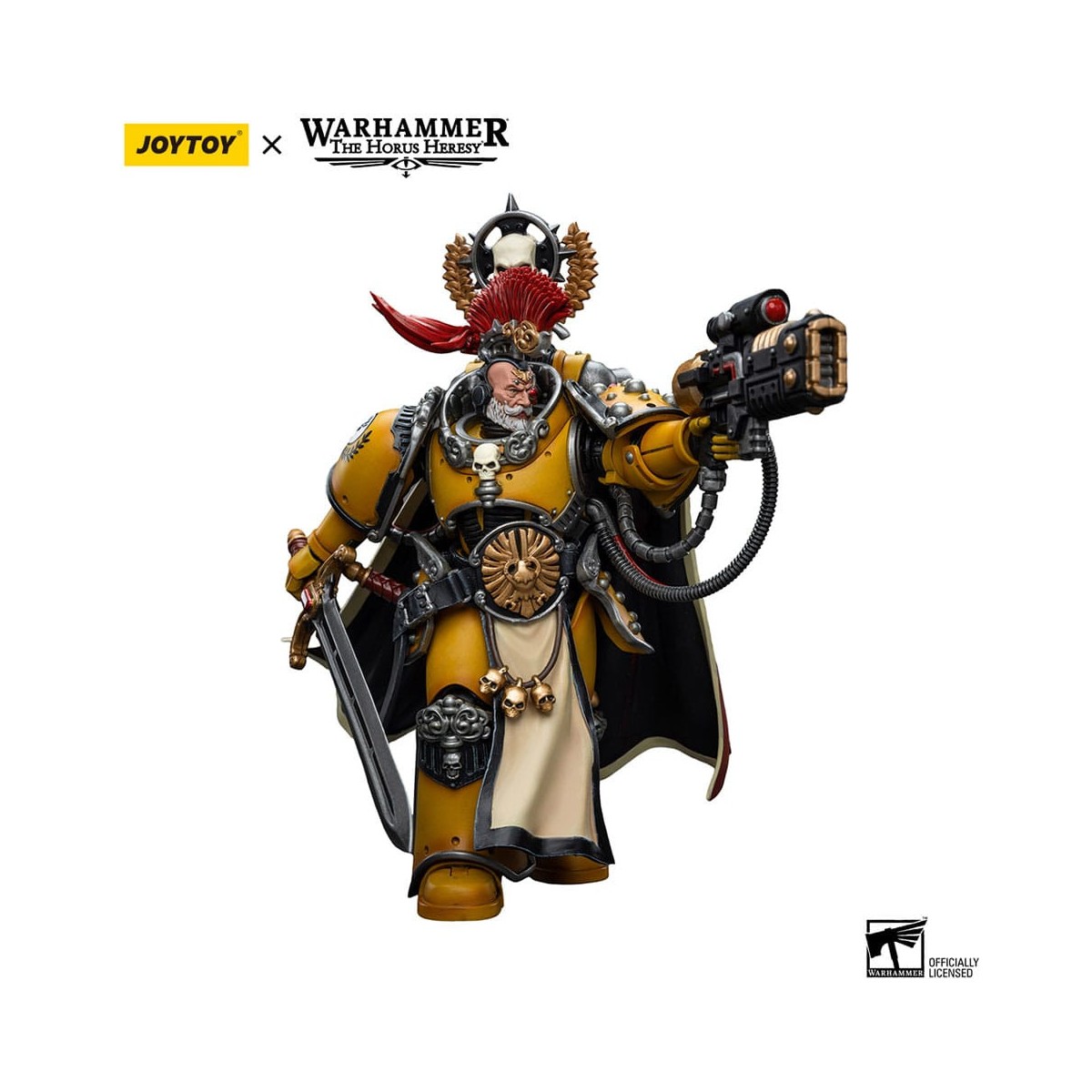 JoyToy Space Marines - Imperial Fists - Legion Praetor with Power Sword - 1/18 - Warhammer The Horus Heresy