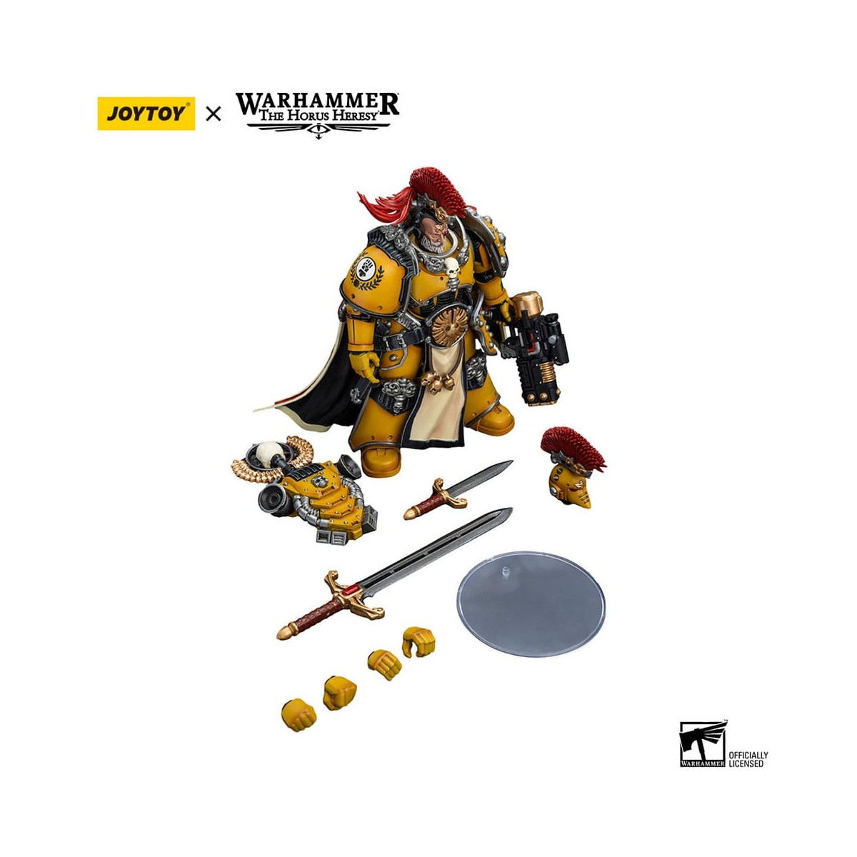 JoyToy Space Marines - Imperial Fists - Legion Praetor with Power Sword - 1/18 - Warhammer The Horus Heresy