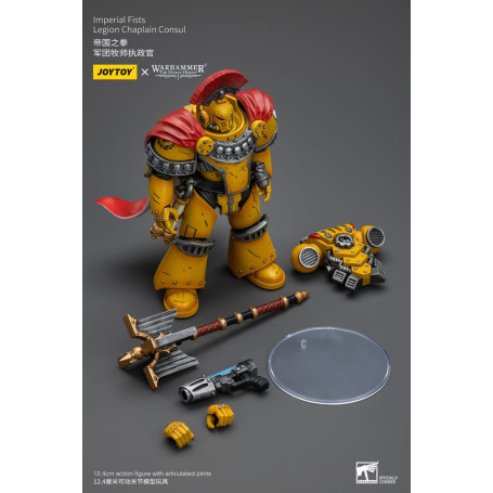 JoyToy Space Marines - Imperial Fists - Legion Chaplain Consul - 1/18 - Warhammer The Horus Heresy