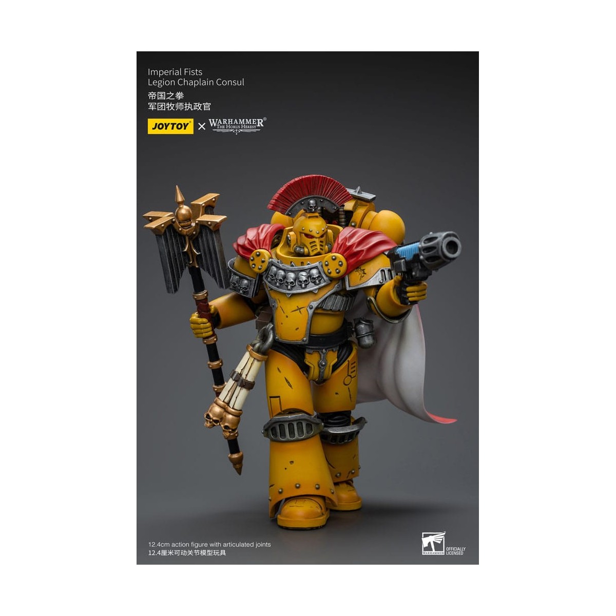 JoyToy Space Marines - Imperial Fists - Legion Chaplain Consul - 1/18 - Warhammer The Horus Heresy
