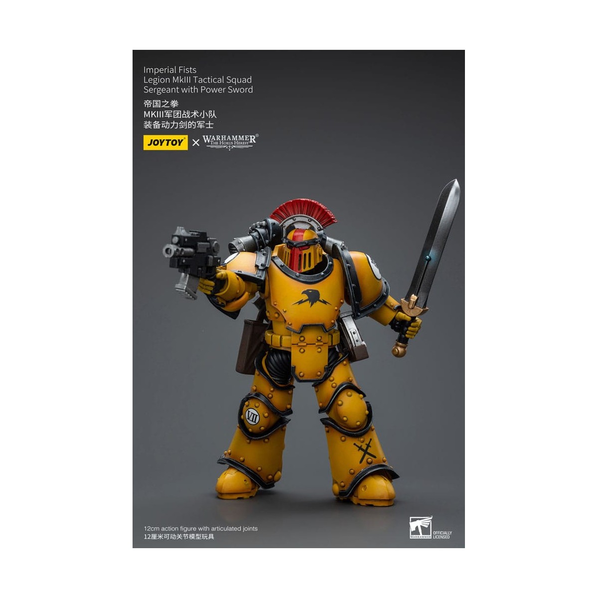JoyToy - Imperial Fists - Legion MkIII Tactical Squad Sergeant with Power Sword - 1/18 - The Horus Heresy