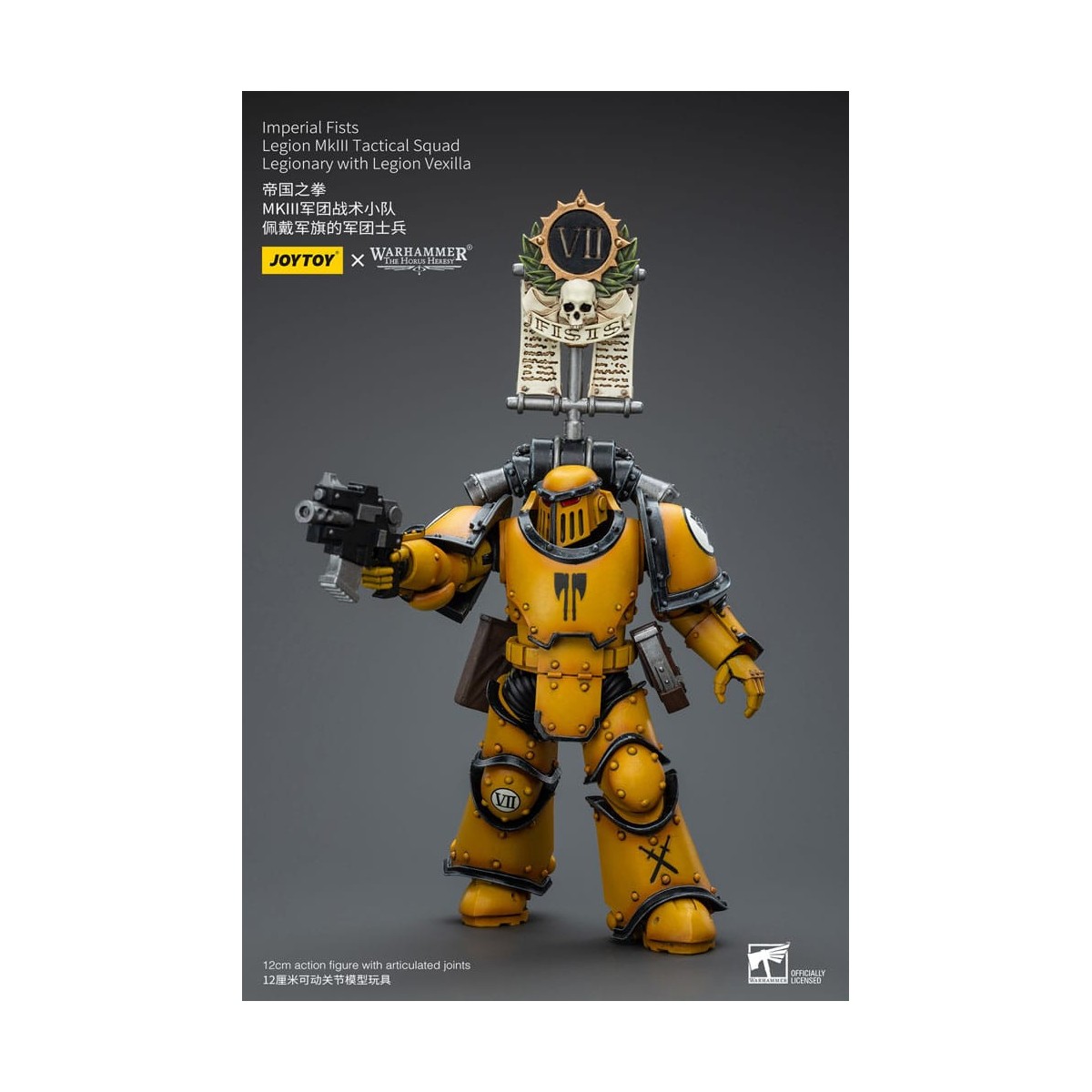 JoyToy - Imperial Fists - Legion MkIII Tactical Squad Legionary with Legion Vexilla - 1/18 - The Horus Heresy