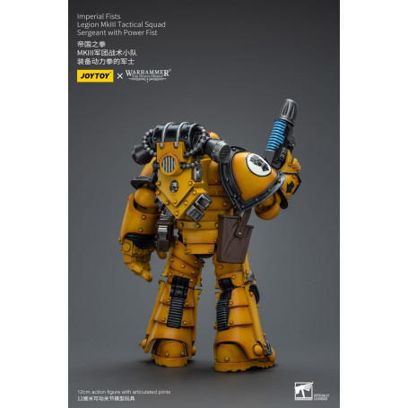 JoyToy - Imperial Fists - Legion MkIII Tactical Squad Sergeant with Power Fist - 1/18 - The Horus Heresy