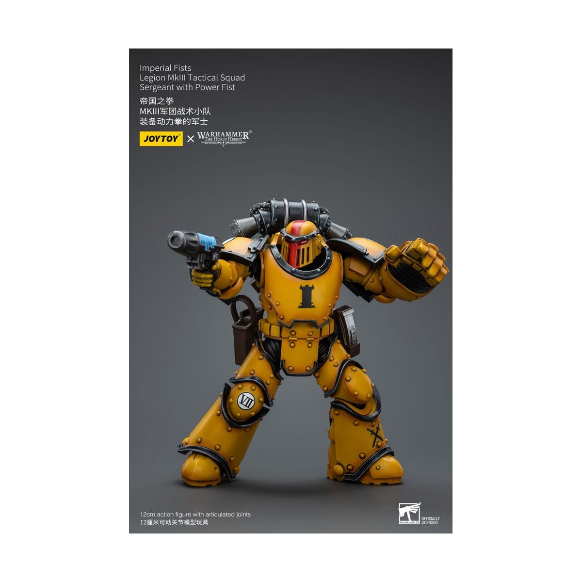 JoyToy - Imperial Fists - Legion MkIII Tactical Squad Sergeant with Power Fist - 1/18 - The Horus Heresy